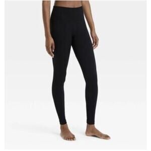 Colsie Seamless Leggings Black Stretch Activewear Athleisure Pants Sz Large